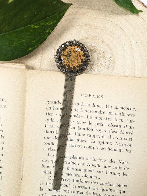 Marque-pages fleur de Dentelle Cannelle