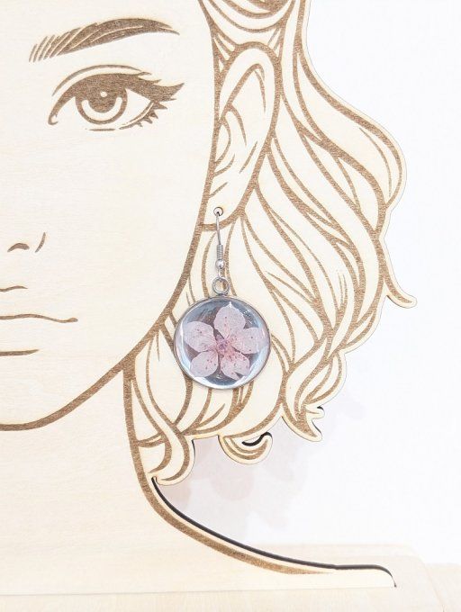 Boucles d'oreilles Fleur de cerisier Zia