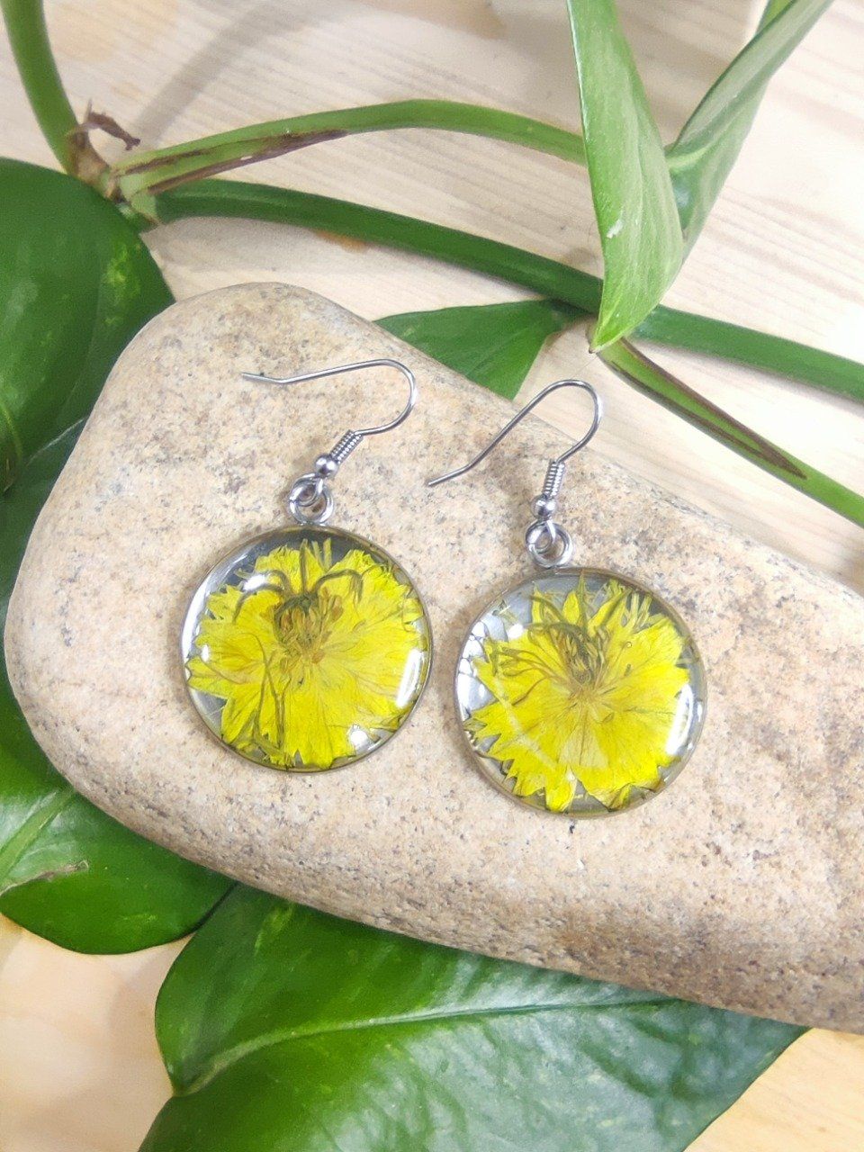 Boucles d'oreilles Fleur de Nigelle Jany