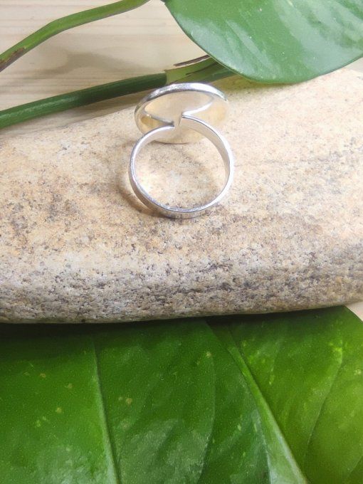 Bague D18 argent 925 Verveine Célia