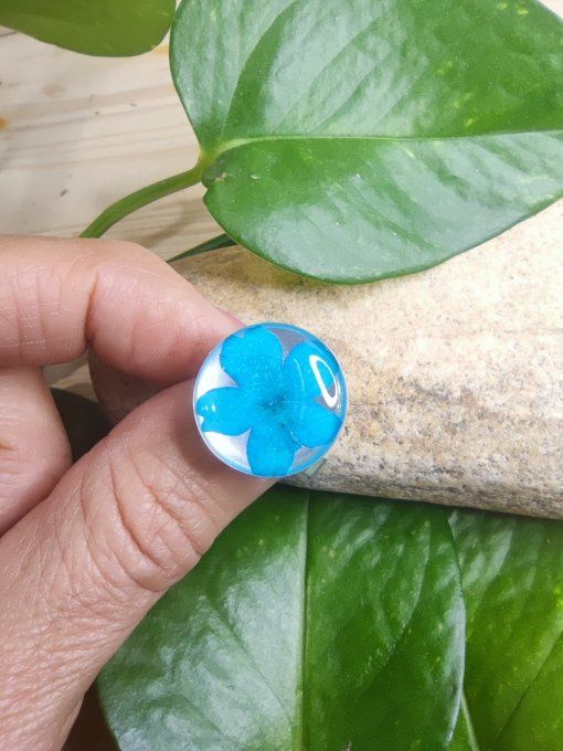 Bague en argent 925 fleur de verveine Célia