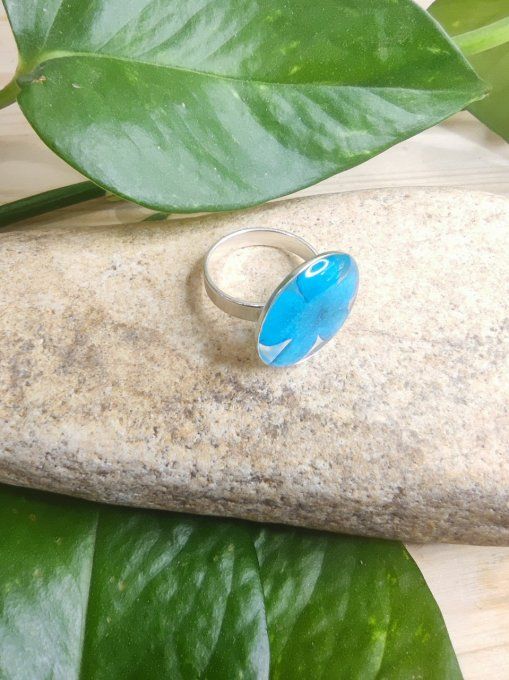 Bague D18 argent 925 Verveine Célia