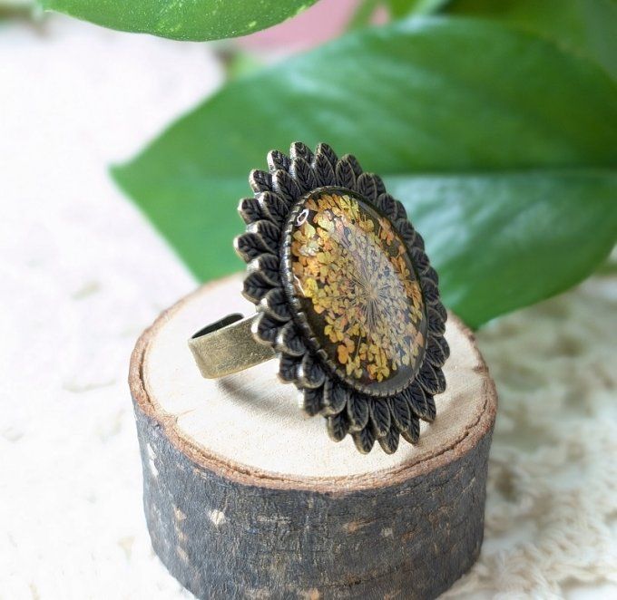 Bague Plumettes Fleur de Dentelle Mila
