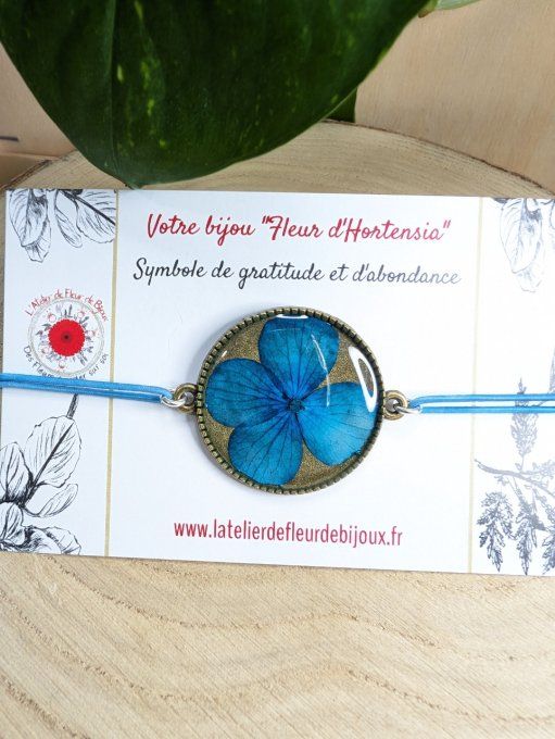 Bracelet Bohème Fleur d'Hortensia Erel