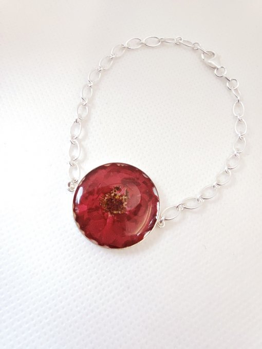 Bracelet D24 Argent 925 Mini Rose Valentine