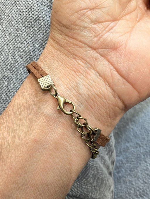 Bracelet cuir M Pâquerette Zara
