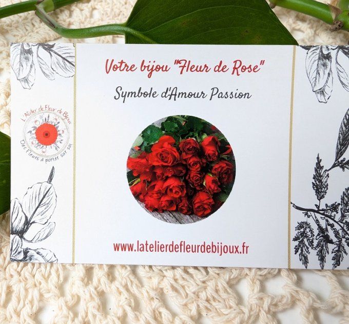 Pendentif médaillon porte-photo mini Rose Juliette