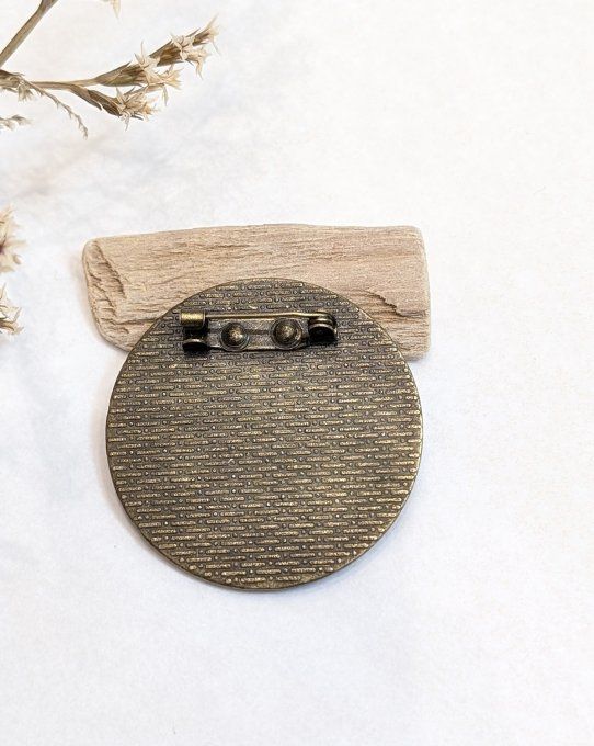 Broche Arty Marguerite Soleil