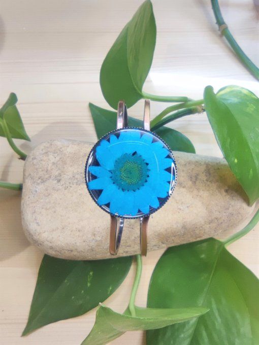 JONC ARTICULE MARGUERITE TURQUOISE CELESTE