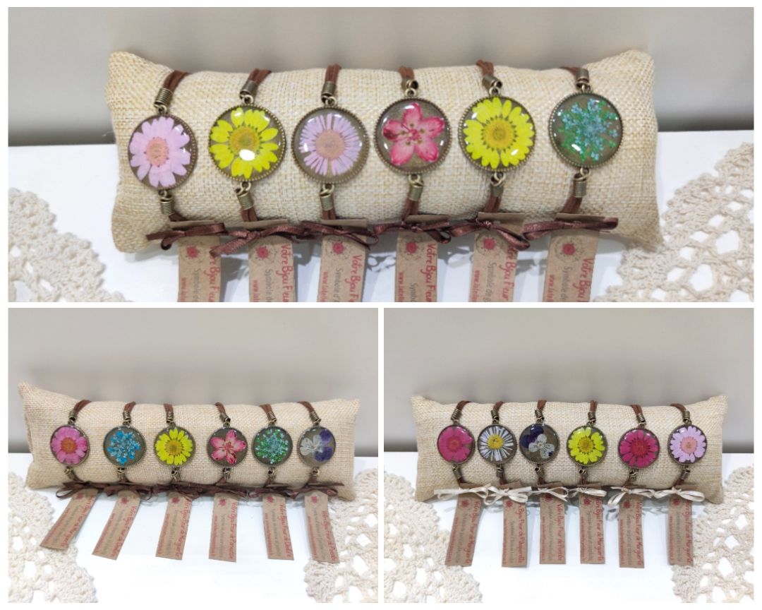 Bouquet de 18 bracelets Collection Nature Bohème Antoinette + Colette + Marinette