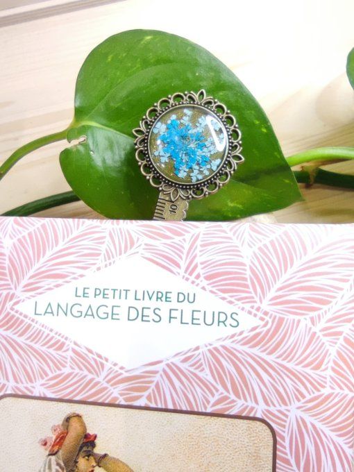 Marque-page GM fleuri Fleur de Dentelle Lino