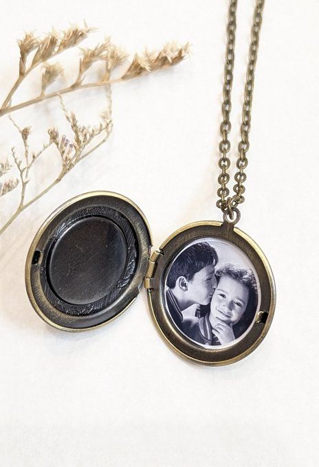 Pendentif médaillon BR porte-photo Pâquerette Zara